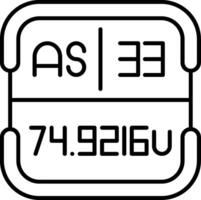 Arsenic Periodic Table Element vector