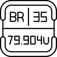 Bromine Periodic Table Element vector