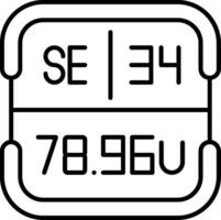 Selenium Periodic Table Element vector