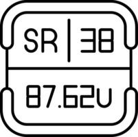 Strontium Periodic Table Element vector