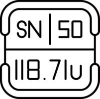 Tin Periodic Table Element vector