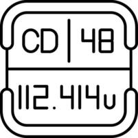 Cadmium Periodic Table Element vector