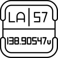 Lanthanum Periodic Table Element vector