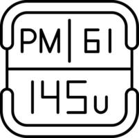 Promethium Periodic Table Element vector