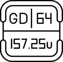 Gadolinium Periodic Table Element vector