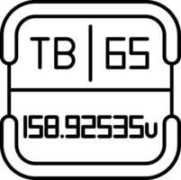 Terbium Periodic Table Element vector