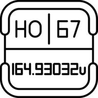 Holmium Periodic Table Element vector
