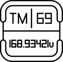 Thulium Periodic Table Element vector
