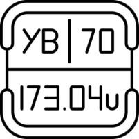 Ytterbium Periodic Table Element vector