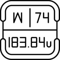 Tungsten Periodic Table Element vector