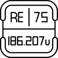 Rhenium Periodic Table Element vector