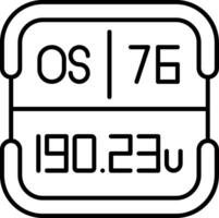 Osmium Periodic Table Element vector