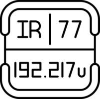 Iridium Periodic Table Element vector
