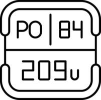 Polonium Periodic Table Element vector