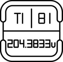 Thallium Periodic Table Element vector