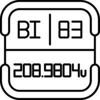 Bismuth Periodic Table Element vector