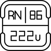 Radon Periodic Table Element vector
