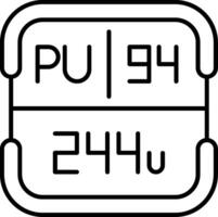 Plutonium Periodic Table Element vector