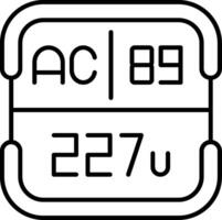 Actinium Periodic Table Element vector