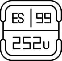 Einsteinium Periodic Table Element vector