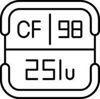 Californium Periodic Table Element vector