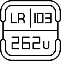 Lawrencium Periodic Table Element vector