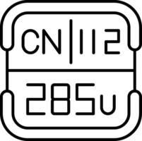 Copernicium Periodic Table Element vector