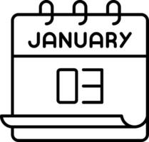 January 3 Icon vector