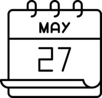 May 27 Icon vector