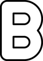 Capital B Icon vector