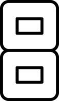 Eight Line Icon vector