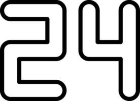 Twenty Four Line Icon vector