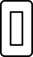Zero Line Icon vector