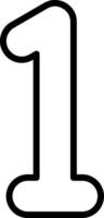 One Line Icon vector