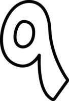 Tisa Line Icon vector