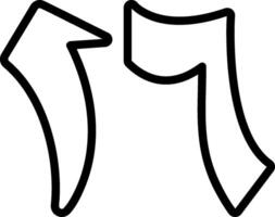 Sittata Ashar Line Icon vector