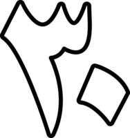 Thalathoon Line Icon vector