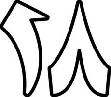 Thamaniyata Ashar Line Icon vector
