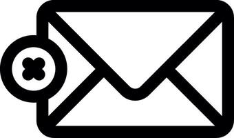 Message Line Icon vector