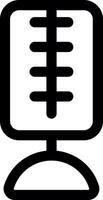 Record Line Icon vector