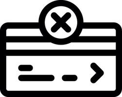 Credit Card Line Icon vector