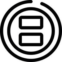 Split Line Icon vector