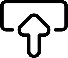 Upload Line Icon vector