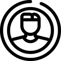 User Line Icon vector