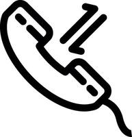 Ongoing Call Line Icon vector