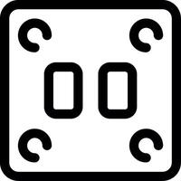 Socket Line Icon vector