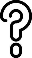 Question Line Icon vector