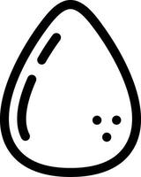 Egg Line Icon vector