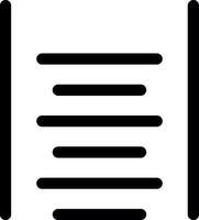 Bottom Align Line Icon vector