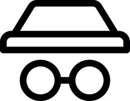 Incognito Line Icon vector